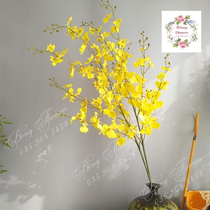 Hoa Giả - Hoa Vũ Nữ Giả 8 Nhánh Cành Dài 110cm