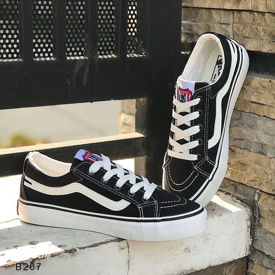 Giày Bata Nữ Đế Cao 2 cm Màu Đen B267