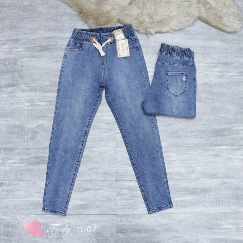 Quần Jeans Nữ Cạp Chun 3061 Cạp Cao