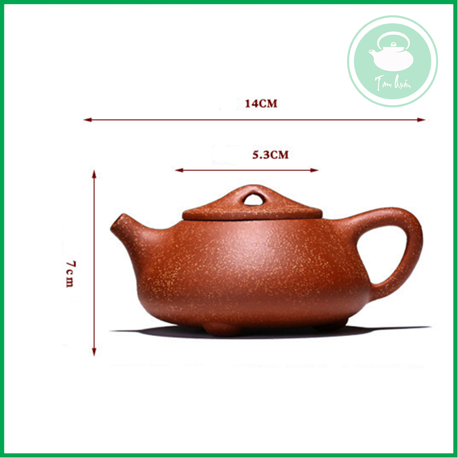 Ấm tử sa thạch biều Huyết Long Sa 240ml