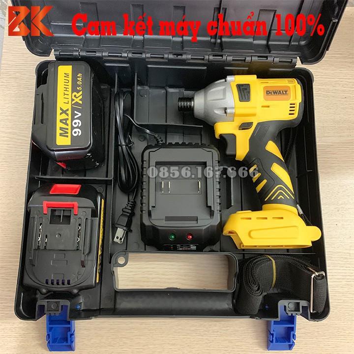 Máy chuyên bắt vít DEWALT 99V, Máy Khoan, Bắn Vít dùng Pin Dewalt, 100% Lõi Đồng - Pin 10 cell