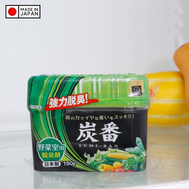Hộp khử mùi tủ lạnh ngăn mát hương trà xanh Sumi Ban Kokubo 150g nội địa Nhật Bản