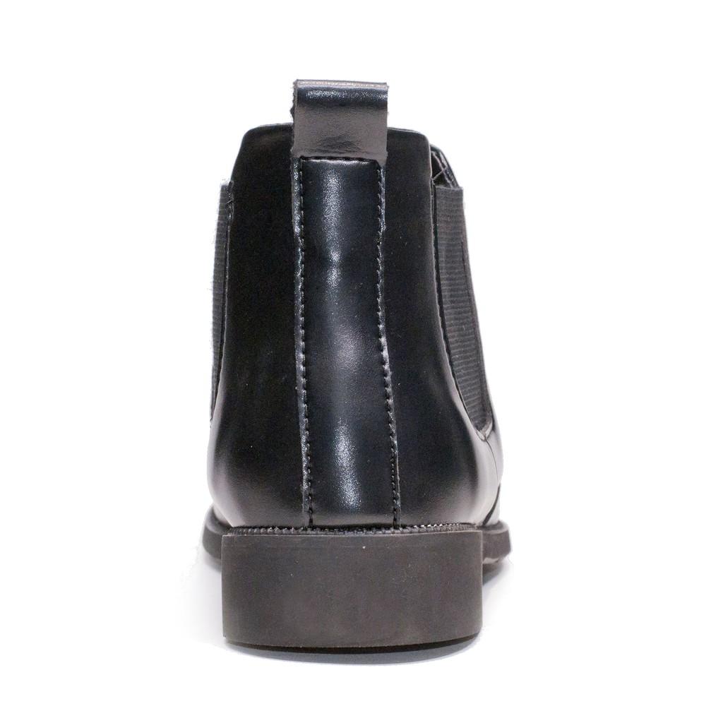 Giày Chelsea Boot Nam Cổ Chun Da Nhám Màu Đen Đế Khâu Rất Chắc Chắn - CB520-NHAMCHUN(HL)- Kèm Vòng Gỗ Huyết Long