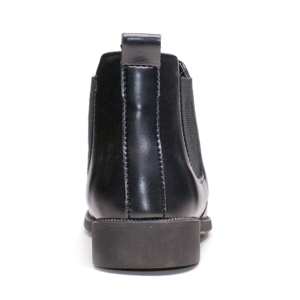 Giày Chelsea Boot Nam Cổ Chun Da Nhám Màu Đen Đế Khâu Rất Chắc Chắn - CB520-NHAMCHUN-Kèm Đón Gót Sừng
