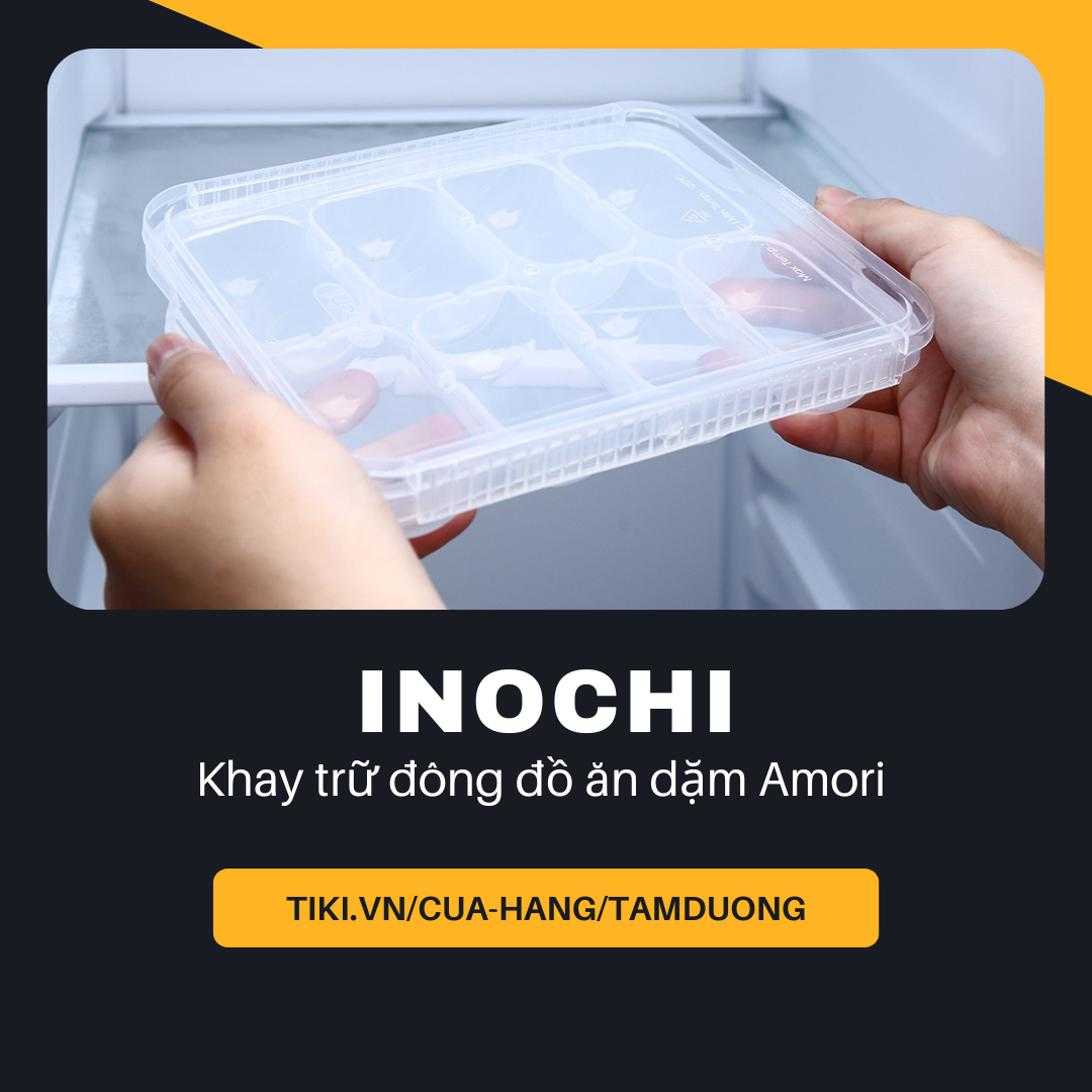 Khay trữ đông đồ ăn dặm Inochi Amori