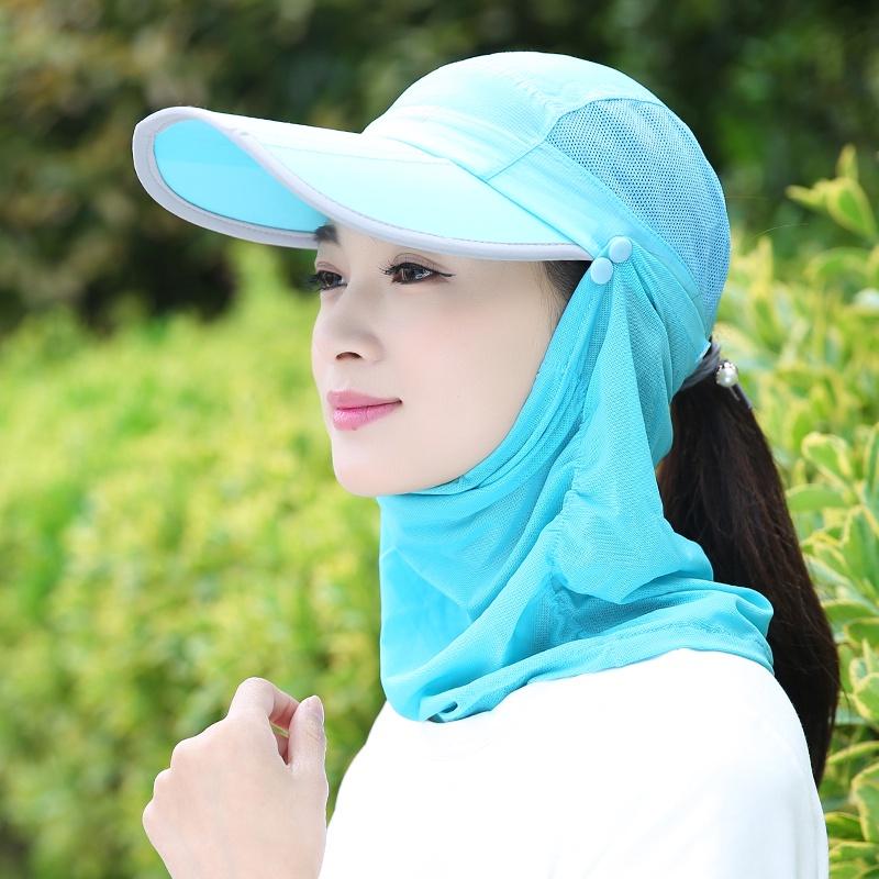 Mũ golf, nón golf chống nắng nữ kèm khẩu trang thoáng khí chống tia UV cực tím