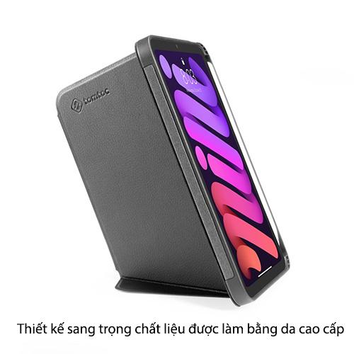 ỐP BAO DA DÀNH CHO IPAD MINI 6 TOMTOC TỪ TÍNH ĐA GÓC VERTICAL HỖ TRỢ SẠC KHÔNG DÂY BÚT PENCIL