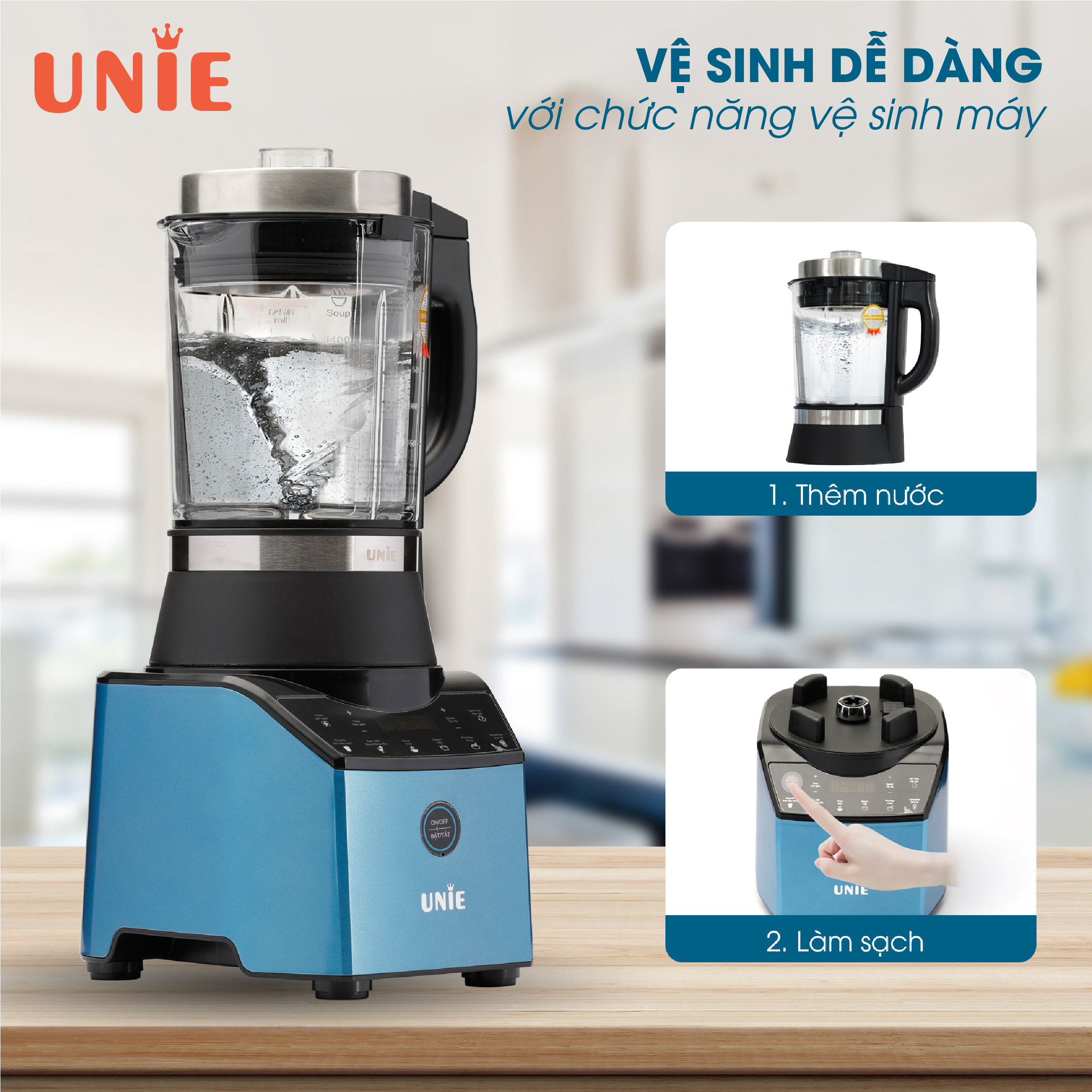 Máy nấu sữa hạt Unie V3 - Hàng chính hãng