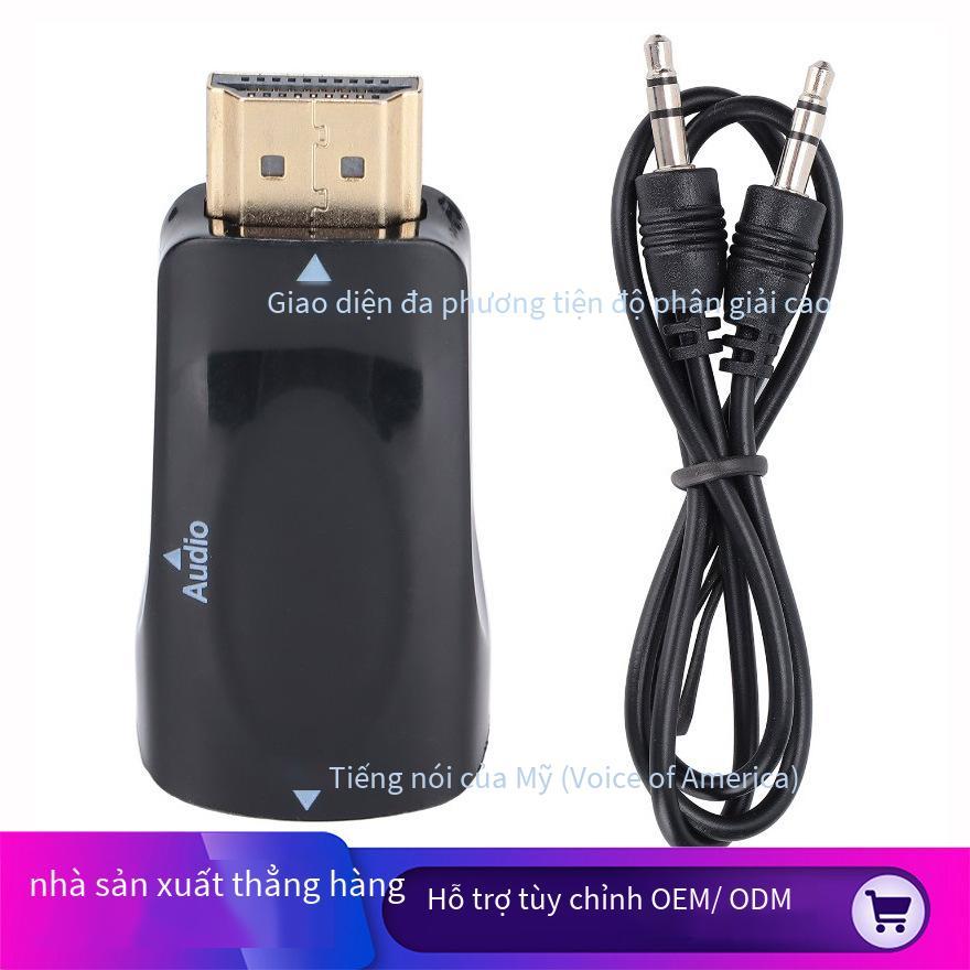 Bộ chuyển đổi hdmi nam sang vga nữ giá rẻ nhất với bộ chuyển đổi âm thanh hdmi máy tính máy chiếu Bộ chuyển đổi HD 1080P
