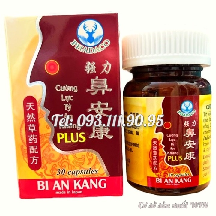 Viên uống Viêm xoang, viêm mũi dị ứng, mãn tính xuất xứ Nhật Bản chấm dứt tận gốc chỉ sau 3 ngày sử dụng – Hủ 30 viên – Mã số 1177