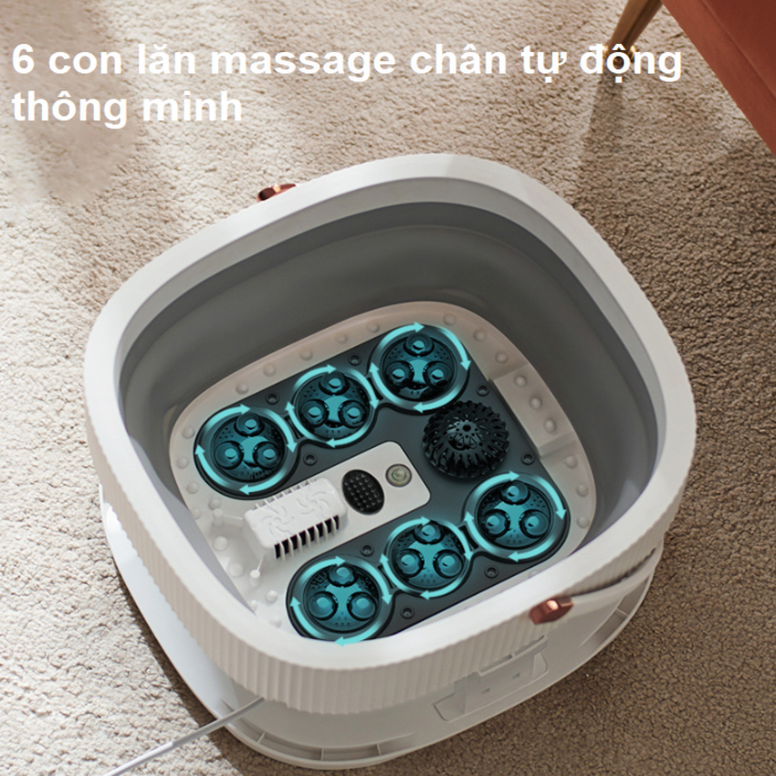 Bồn ngâm chân massage tự động Philips PPM3111F, dung tích 15 lít - Hàng Chính Hãng