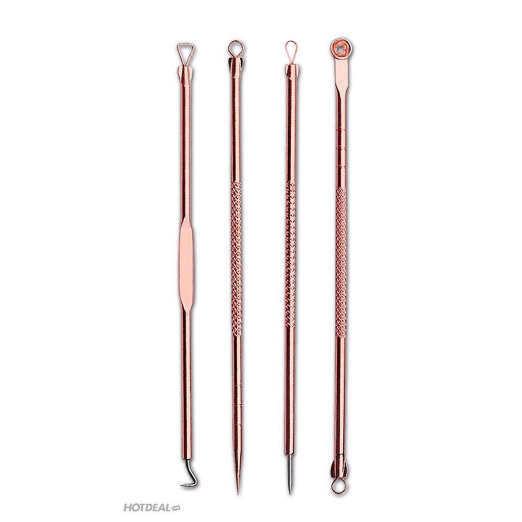 DỤNG CỤ NẶN MỤN VÀ LẤY RÁY TAI 4 CÂY 8 ĐẦU