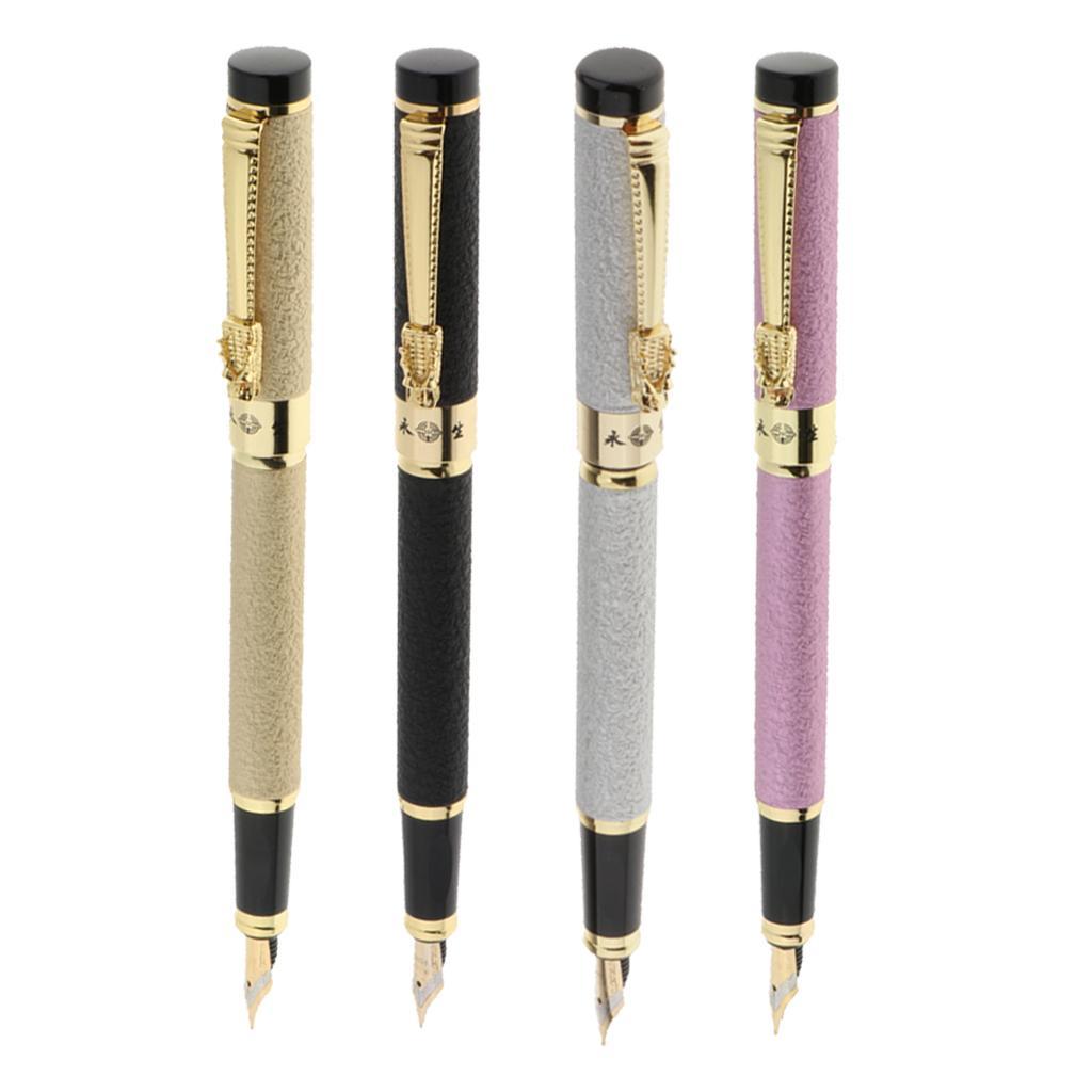 Elegant Fountain Pen Fine 0.5mm Business Writing Supplies black