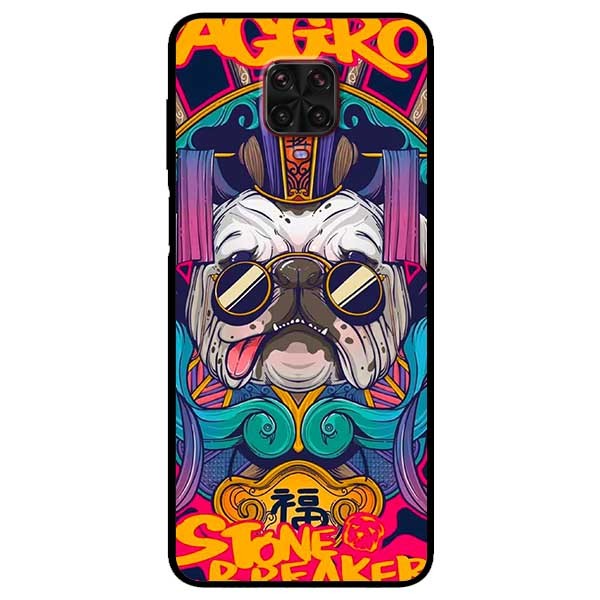 Ốp lưng dành cho Xiaomi Redmi Note 9s - Note 9 Pro - Note 9 Pro Max mẫu Pulldog Kính Đen