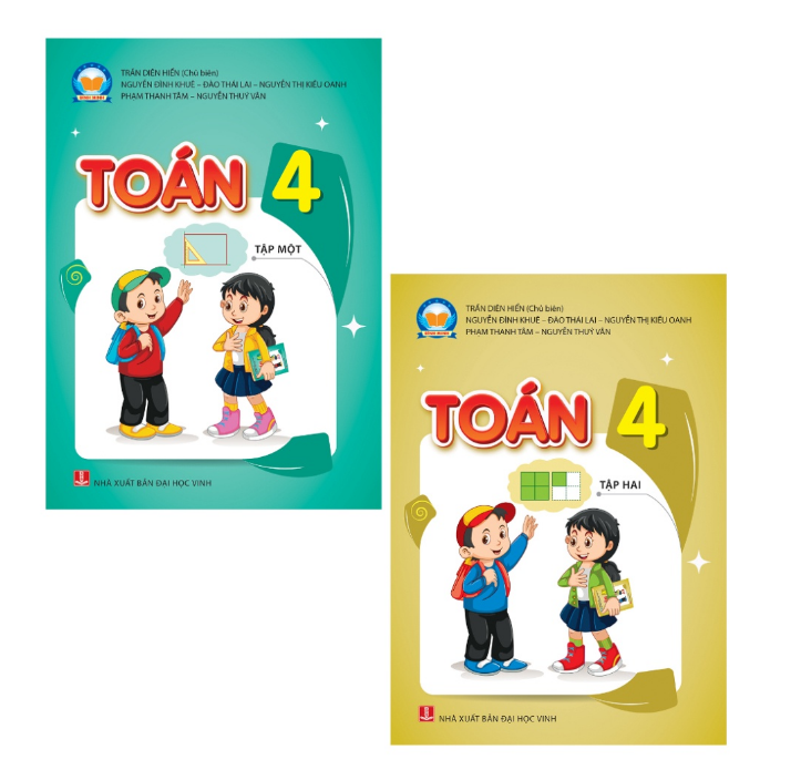 Sách Combo 2 cuốn - SGK Toán 4 Bình Minh - Tập 1 + Tập 2