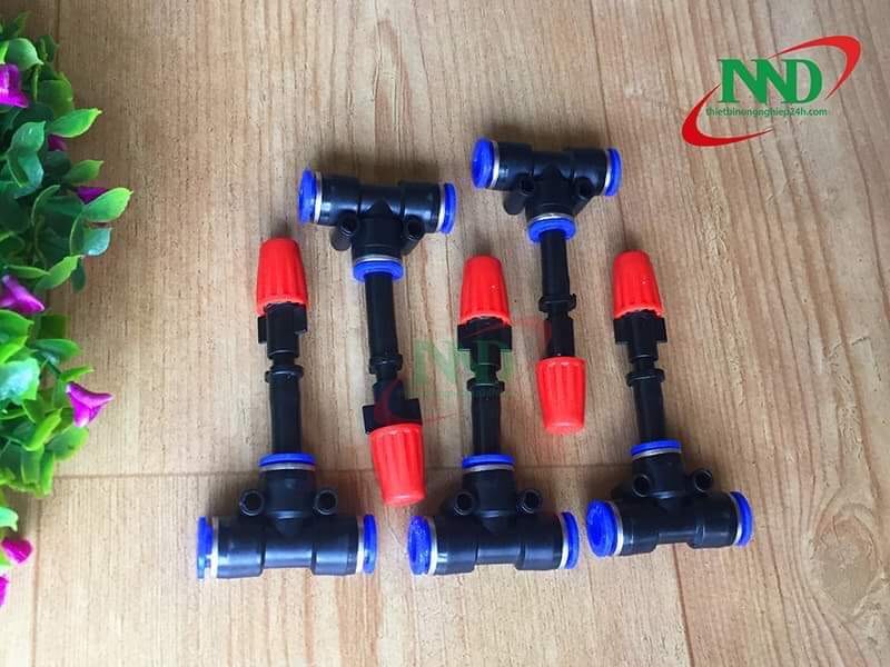 Đã ráp sẵn Bộ phun sương tưới cây có hẹn giờ 20béc và 25m dây