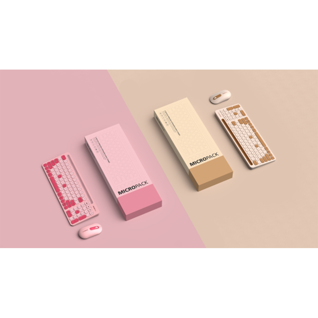 Bộ bàn phím chuột không dây MicroPack Lifestyle KM-238W - Hàng Chính Hãng