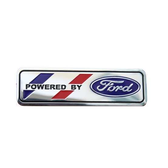 Tem chữ logo Powered By Ford dán trang trí xe ô tô