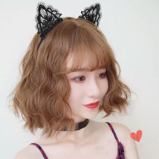 Bờm tai mèo ren - Đồ ngủ Cosplay sexy - Cài tóc tai mèo coplay