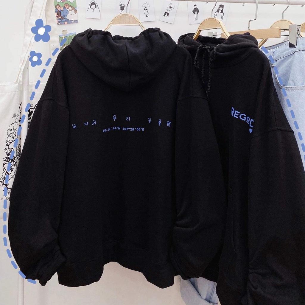 Áo hoodie regod form rộng nam- nữ