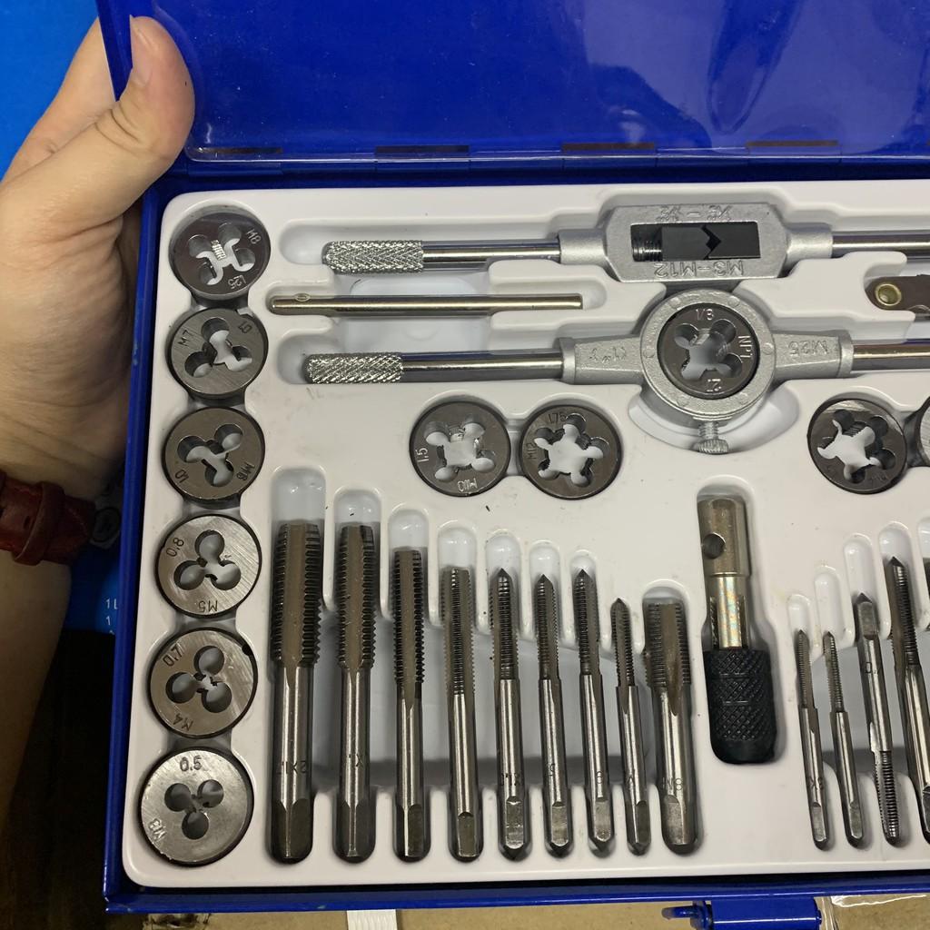 Bộ Tạo Ren Taro Thép Hợp Kim 40 chi tiết - Hộp Sắt