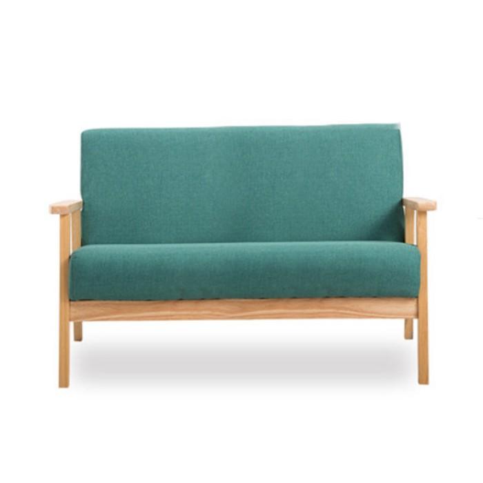 Ghế sofa đẹp khung gỗ tự nhiên cho phòng khách, Ghế sofa nỉ cho 3 người