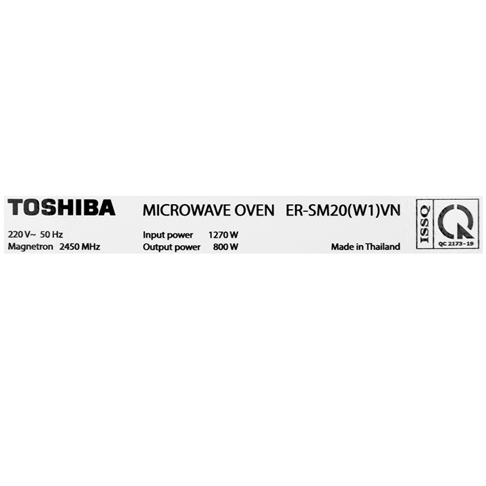 Lò Vi Sóng Toshiba ER-SM20VN - Hàng Chính Hãng