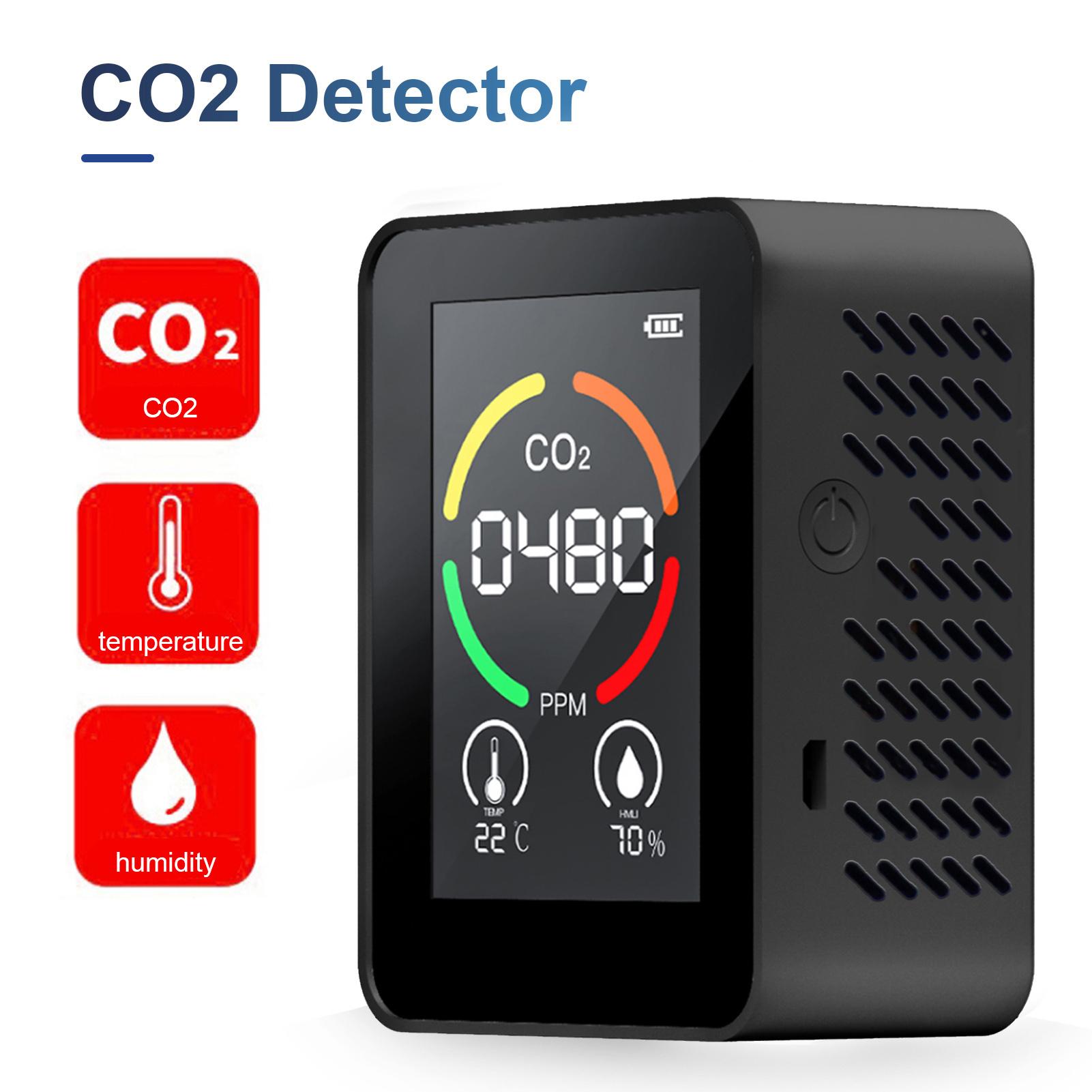 3 in 1 Carbon Dioxide Detector Air Quality Monitor Temperature Humidity Air Analyzer for CO2 Digital CO2 Meter