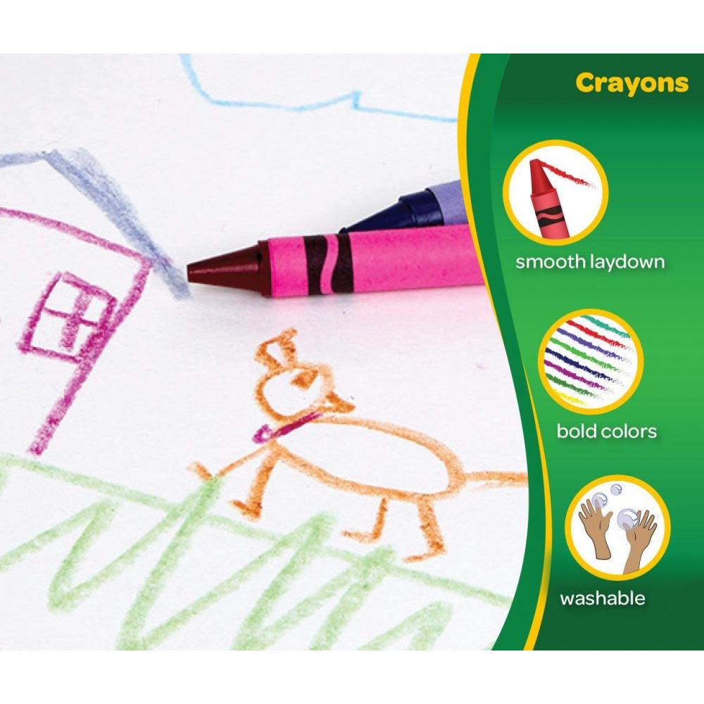 HỘP 24 BÚT MÀU SÁP CRAYOLA ( RỬA ĐƯỢC)