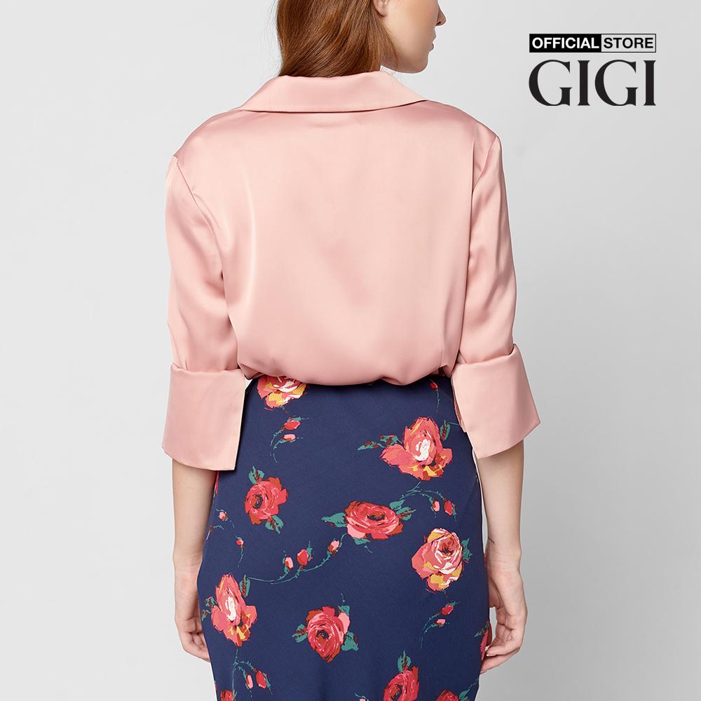 GIGI - Áo sơ mi nữ cổ bẻ tay dài Fitted Slit Cuff G1103S211201