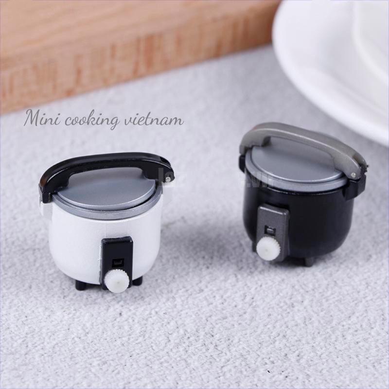 Mô Hình Nồi Cơm Điện Trang Trí Nhà Búp Bê tỉ lệ 1:12 / Mini cooking vietnam