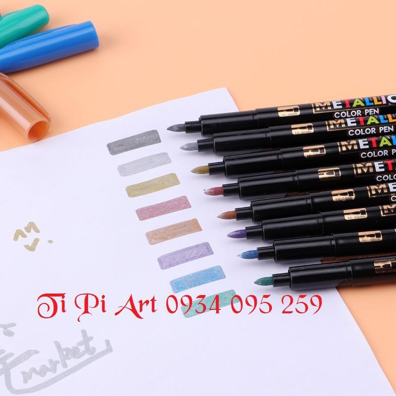 Bút Nhũ, Bút Lông Nhũ Metalic 8 Màu - Color Pen BAOKE | MP570