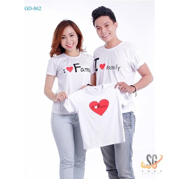 Đồ gia đình - áo thun COTTON - màu trắng