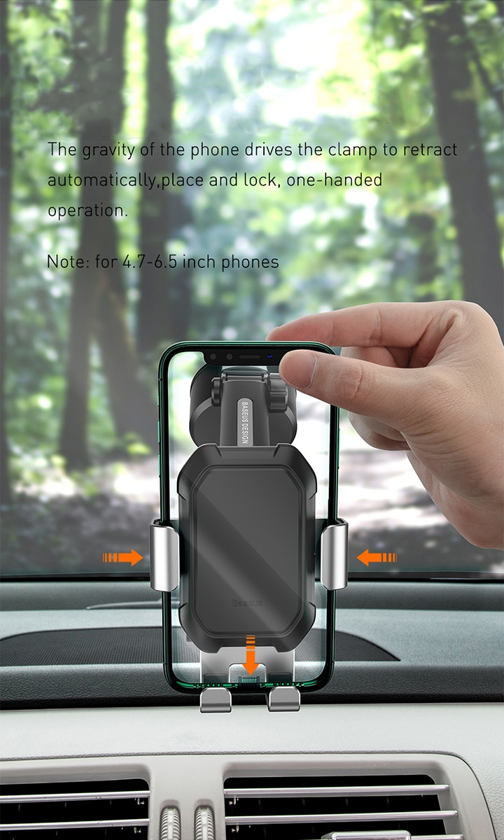 Giá đỡ điện thoại Baseus Tank Gravity Car Mount Holder with Suction Base SUYL - Hàng chính hãng