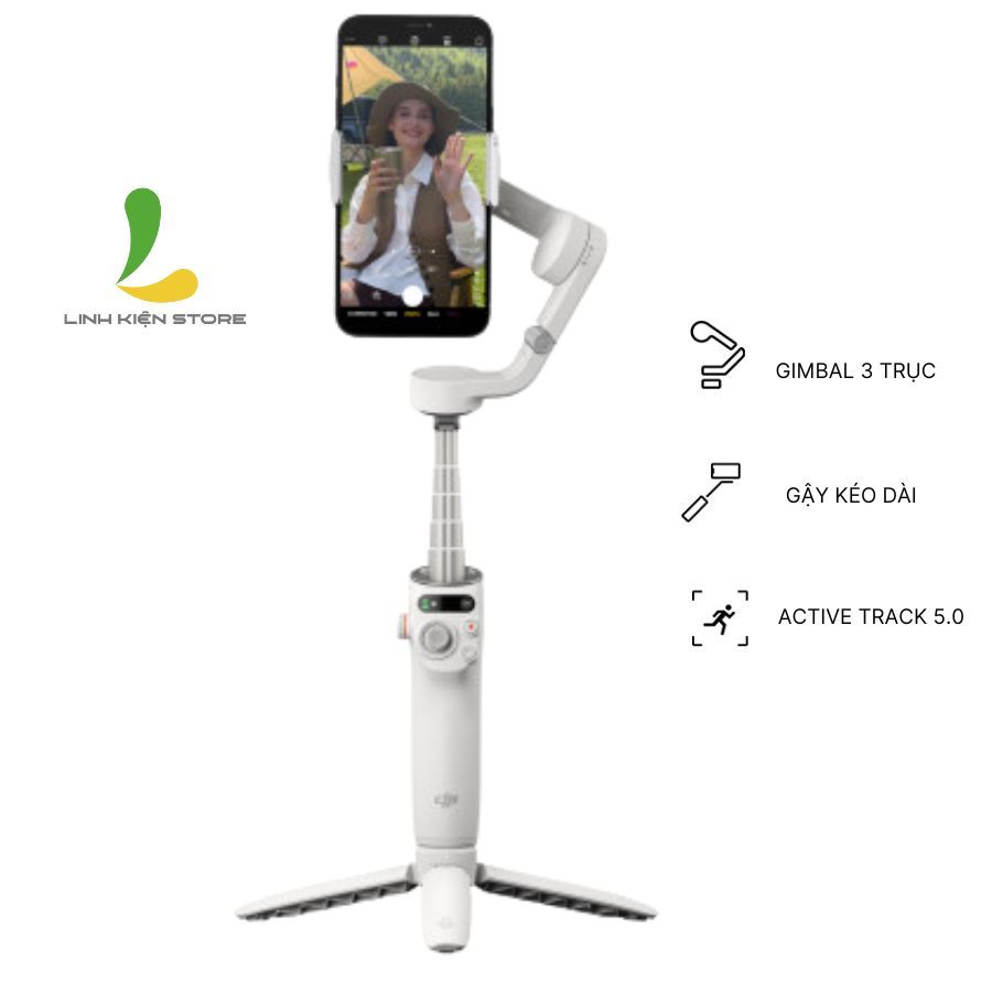 Gimbal DJI Osmo Mobile 6 - Tay cầm chống rung điện thoại với 3 trục ổn định kết hợp khả năng active track 5.0 phiên bản nâng cấp - Hàng nhập khẩu