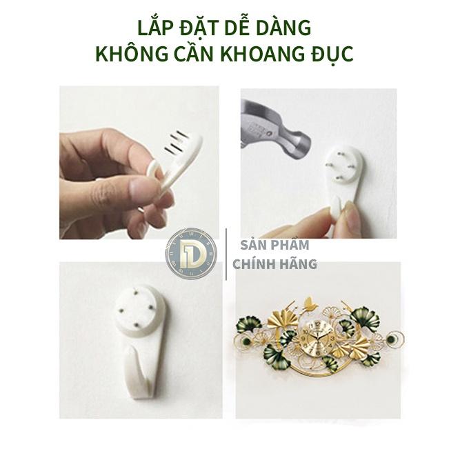 Đồng Hồ Treo Tường Trang Trí- Nhập Khẩu Cao Cấp - Mẫu Lá Bạch Quả Tài Lộc - GN61