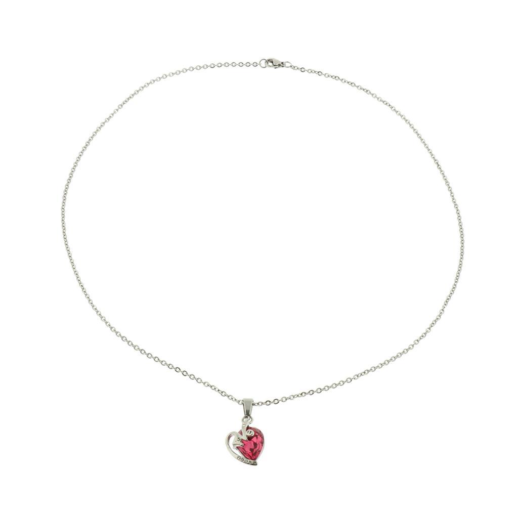 Necklace Stainless  Shaped Zircon Pendant Heart Pendant  Necklace Jewelry
