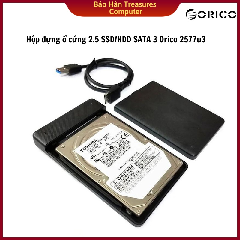 Hộp đựng ổ cứng 2,5&quot; SSD/HDD SATA 3 Orico (HDD Box 2,5&quot; USB 3.0) - Hàng Nhập Khẩu