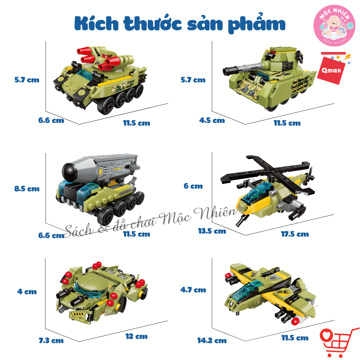 Đồ Chơi Lắp Ráp Xếp Hình Qman 41108 (783 chi tiết) - Biệt Đội Quân Sự - Dành cho bé trai từ 6 tuổi