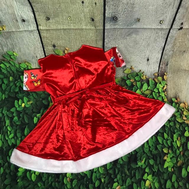 Đầm Noel bé gái in hình Elsa