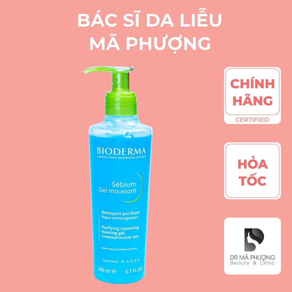 Sữa rửa mặt cho da dầu mụn Bioderma Gel Moussant