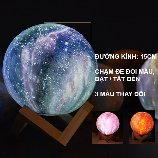 ĐÈN MẶT TRĂNG 3D CẢM ỨNG ĐỔI MÀU