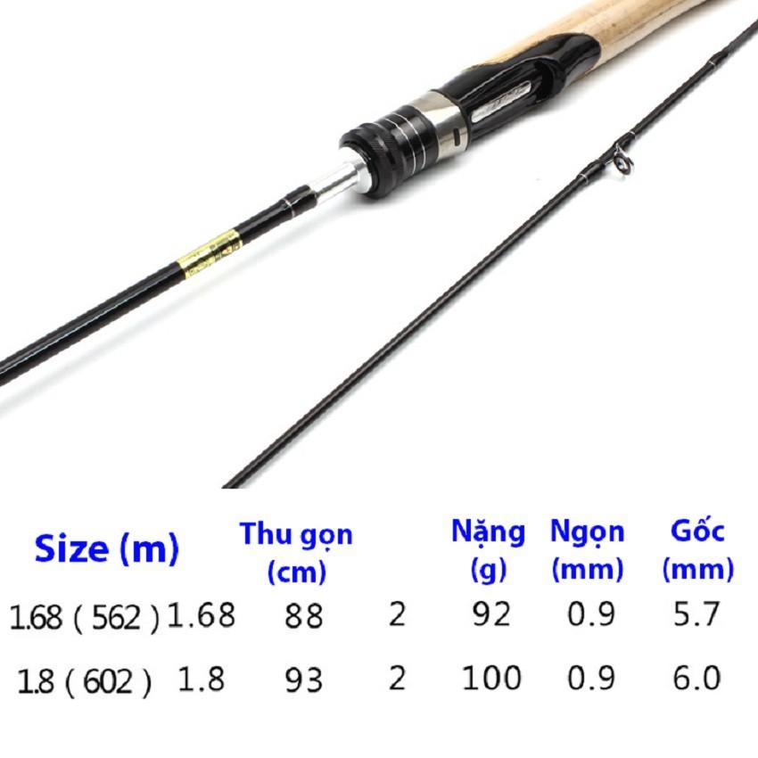 cần câu lure suối ul 168ul dài 1m65 và 1m8 -SANAMI FISHING