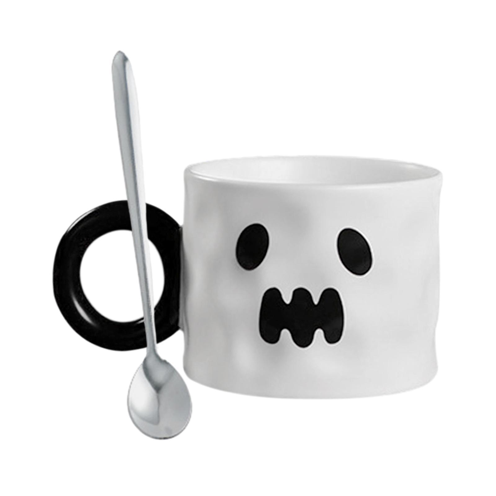 Pumpkin Shaped Mug Halloween Cartoon Mug Cartoon Milk Juice Cup Halloween Mug Set Ceramics Coffee Mug Holiday Coffee Mug for Theme Party Men