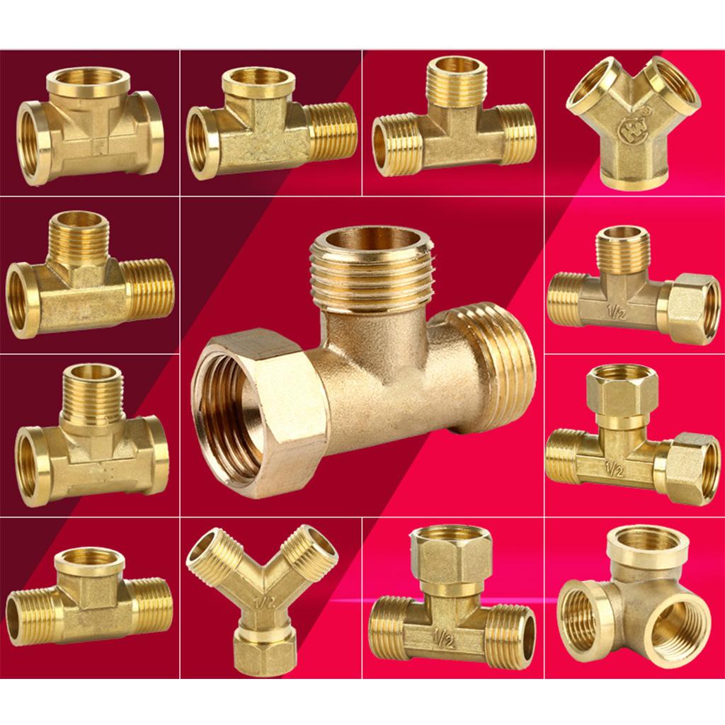 Pipe Fitting Hose DN15 DN20 Thread Connector Joint Copper Coupler Adapter