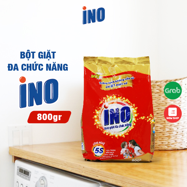 Combo 2 Túi Bột Giặt Ino Đa Chức Năng 800g