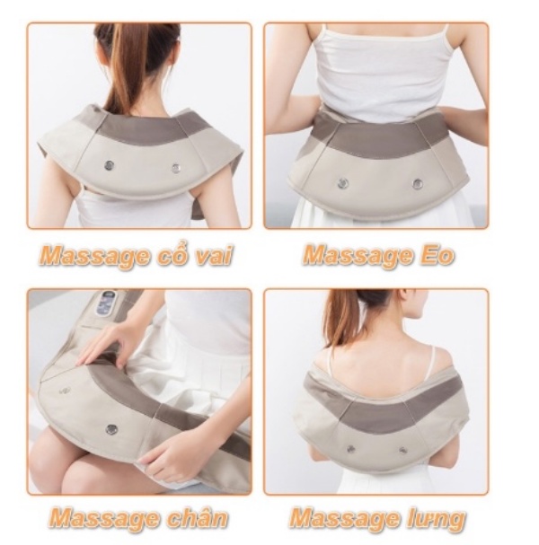 Đai massage vai cổ lưng chân eo hiệu quả với 15 phút mỗi ngày