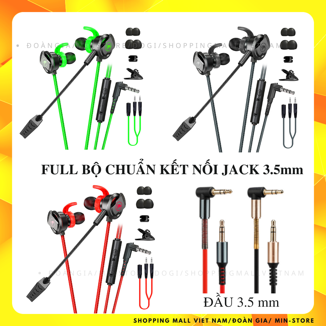 Tai nghe gaming có dây chơi game xMOWi RX3 có thể tháo rời và tích hợp micro dài kèm chuẩn kết nối 3.5mm tiện dụng (Bản quốc tế, hàng nhập khẩu chính hãng, Màu Đỏ, Tặng Găng Gaming)