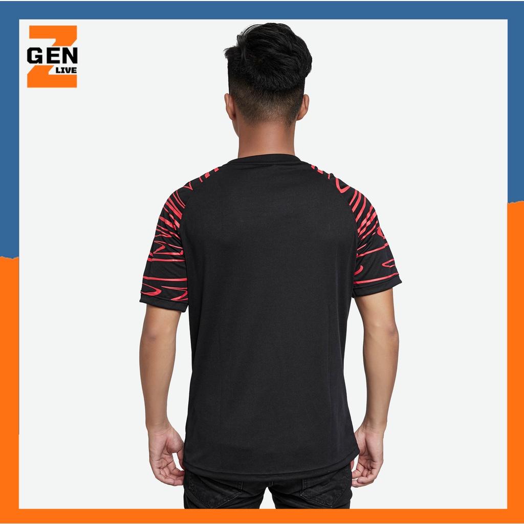 Áo cổ tròn, áo thun thể thao nam chất vải thấm hút họa tiết tay - LZ FASHION - ARD002