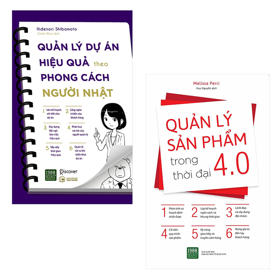 Combo Sách Quản Lý: Quản Lý Dự Án Hiệu Quản Theo Phong Cách Người Nhật + Quản Lý Sản Phẩm Trong Thời Đại 4.0